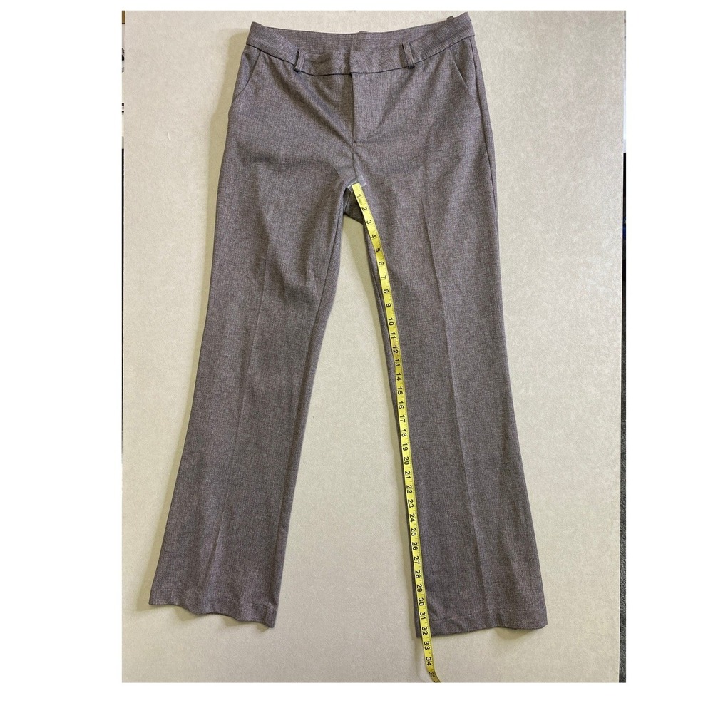 KUT from the Kloth Women Brown Heather Straight Leg Dress Pants SB10302 Size 10 - Picture 3 of 8